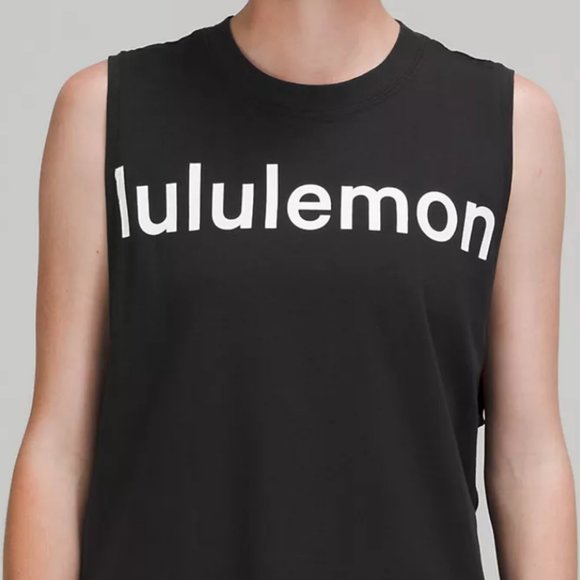 lululemon athletica Tops - NWT LULULEMON LOGO All Yours TANK BLACK WHITE